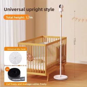 Indoor Camera Monitoring Stand No Drilling Required Suitable for Xiaomi Foscam Baby Bed Home Use Floor Mounted Carbon Steel