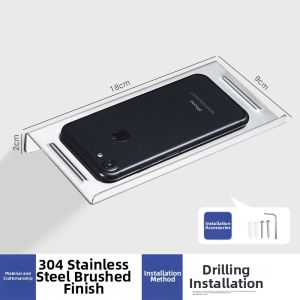 No-Drilling Wall Shelf Bath Organizer