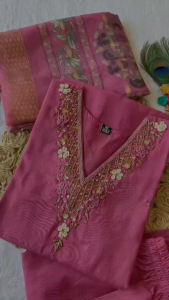 [PRE-ORDER] Size M to 2XL KURTI PANT OR DUPPAT FABRIC:- ROMAN SILK WITH HEAVY EMBROIDERED WORK 3pcs sets_366