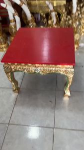 โต๊ะไม้แกะสลัก ไม้จามจุรี 50x50 x ส36 cm ฐานพระ โต๊ะยอด โต๊ะกลาง ฐานรองพระ โต๊ะสไตล์ล้านนา โต๊ะข้าง อเนกประสงค์ โต๊ะวินเทจ โต๊ะวางของ