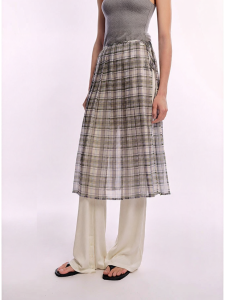 TEENIE WEENIE | Summer Casual Vintage Style Plaid Skirt