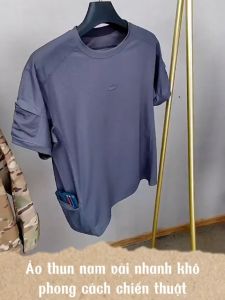 Áo thun nam vải nhanh khô thoáng mát cao cấp phong cách chiến thuật ARM-1318