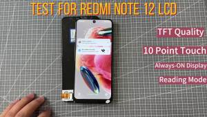 OLED Screen for Xiaomi Redmi Note 12 4G 23021RAAEG 23021RAA2Y Lcd Display Touch Screen with Frame for Redmi Note 12 4G LCD