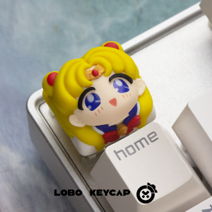 Sailor Moon Artistic Resin Keycaps Personality Design Water Ice Moon Rabbit Ayane Kanako Character Computer Keyboard Accessories