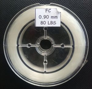 senar leder flurocarbon100% .tipe senar kaku tidak mudah keriting samar di kedalaman air