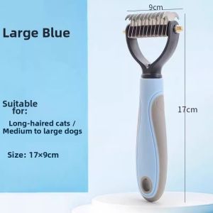 rosekey | Detangling Thinning Deshedding Massaging Double-sided Stainless Steel Pet Grooming Comb