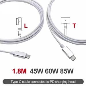 New Laptop Charger for Macbook Pro Air Adapter mag 1 mag 2 45W 60W 85W A1278 A1286 A1425 A1502 A1398 A1465 A1466 USB-C Cable