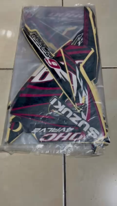 stiker striping suzuki satria fu f 150 2012 barong pink lis body standar berkualitas original