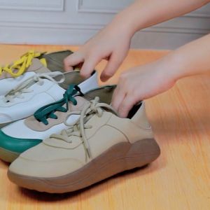 SEPATU WANITA SNEAKERS JARANG-JARANG ADA SEPATU BEGINI IMPORT BAHAN PU A8116