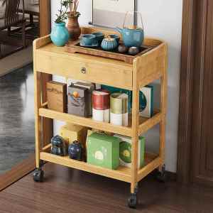TENGYAGAO | Portable Small Tea Cart for Living Room Storage Shelves