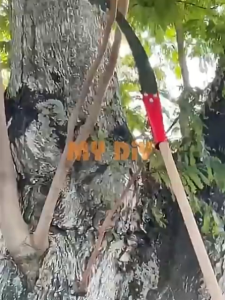 GERGAJI DAHAN KOPI 15" GERGAJI GALAH DAHAN LENGKUNG PRUNING SAW BAJA GRAJI ARIT TARIK BAUT 3