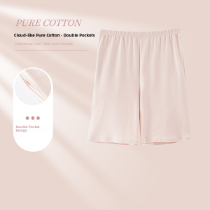 Miiow | Pure Cotton Womens Short Pants Five-Point Home Leisure Shorts Summer Breathable Comfortable Lightweight Solid Color Sweatpants