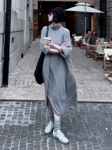 Korean Style Light Luxury Temperament Unique Stylish Dress Women Fall New Arrival Fashion Youthful-Looking Loose Casual Dress