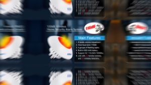 Alarm Rumah KERUI Strobe Sirine Indoor 3 Sensor P861 wireless Alarm System  set