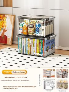 XINGYOU | Transparent Storage Box Snack Toy Organizer With Lid