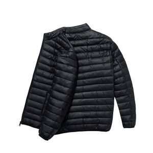 เสื้อแจ็คเก็ตผ้าฝ้ายหนาสำหรับผู้ชาย อบอุ่น น้ำหนักเบา ทรงหลวม แขนยาว ปกติ ฤดูใบไม้ร่วง/ฤดูหนาว เสื้อผ้าผู้ชาย