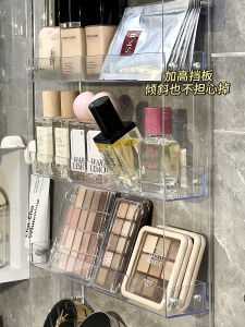 ตู้กระจกสำหรับเก็บเครื่องสำอางในห้องน้ำแบบติดผนัง ชั้นวางเครื่องสำอาง ช่องเก็บของสำหรับใส่ครีมบำรุงผิว ลิปสติก เฟซมูฟ