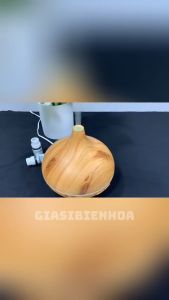 Máy Xông Tinh Dầu Vân Gỗ Có Remote Điều Khiển Từ Xa