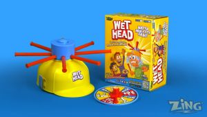 Funny Water Toys Wet Head Game Turntable Water Hat Toy Children Wet Water Challenge Cap Classic Gaming Punishment Props for Indoor Outdoor Play