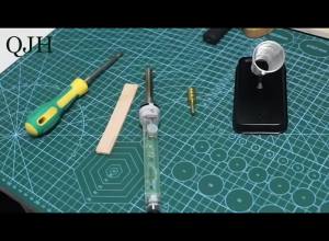 Solid Brass Solder Iron Tip Leather Electric Hot Burn Edge Decorate Tool 200-450℃ Professional Heating Creasing Edging Creaser