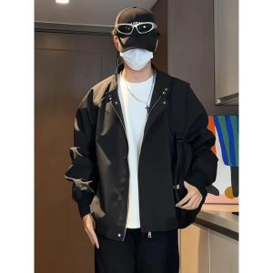 Wind-Resistant Stand Collar Vintage Street Style Short Jacket