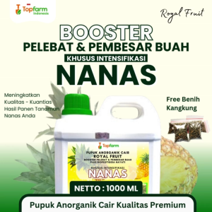 Pupuk Nanas Topfarm - Pupuk Pembesar Buah Nanas / Booster Agar Tanaman Nanas Cepat Berbuah / Pupuk Penyubur Pohon Nanas / Pupuk Buah Nanas Terbaik