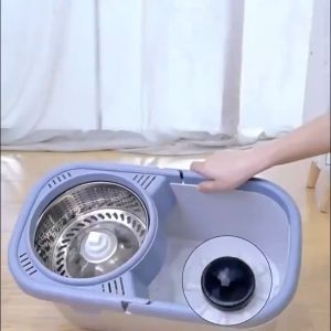 FREE PACKING BUBLE!! Get 2 Kain Pel Spin Mop Alat Pel Lantai Alat Pel Pembersih Praktis Pel - Pelan Otomatis Ultra Anti Karat Berputar 360 Derajat