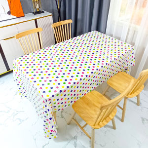Disposable Red Tablecloth Childrens Day Birthday Party Decoration Nursery Classroom Scene Decor Paper Tablecloth for Events