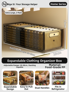 NIGESI | Adjustable Extendable Foldable Closet Organizer Layering System