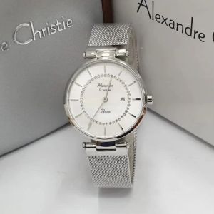Jam tangan Wanita Alexandre christie 2280/2727 tali pasir analog original