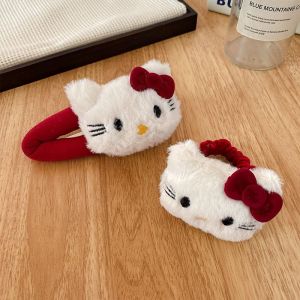 Ốp hình hoạt hình ngộ nghĩnh băng đô LADY NGỌT NGÀO phong cách phụ kiện tóc sang trọng HelloKitty Bow barrettes cô gái BB Clip tóc phim hoạt hình Phụ kiện tóc