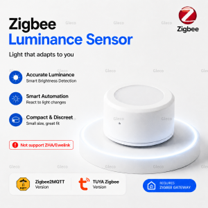 Zigbee Smart Light Sensor Brightness Detector Illumiance Detection For TUYA 2MQTT Smart Home Automation Scene Linkage Hub Need