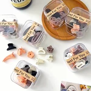 MD-C1267 Jepit Rambut Doff Mini Isi 10pcs Free Box Jedai Kecil Wanita / Jepitan Rambut Pita Anak