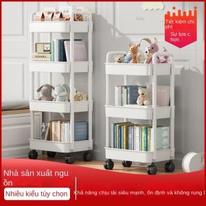 Giá Để Đồ Kệ Sách Nhiều Tầng Có Bánh Xe Để Đựng Đồ Ăn Nhẹ Và Đồ Dùng Nhà Bếp Phòng Tắm