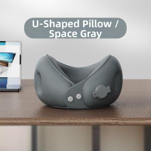 MONLEYTA | Portable Inflatable U-Shaped Pillow for Neck Support Travel Sleeping Aid