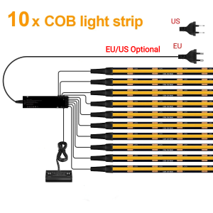 1-10 Chiếc 12V Đen PCB COB Dải Đèn LED Với Cảm Biến Cửa Đôi Cuttable Tủ Đèn Bộ Đèn Cho Tủ Quần Áo Nhà Bếp