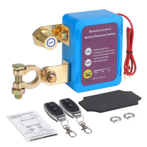 240A 12V Remote Battery Disconnect Switch with Automatic Power Shut Off Switch Anti Theft For Car Truck RV 1 Set