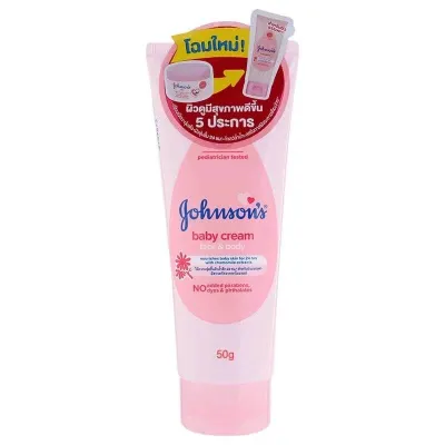 Johnson Baby Cream 100g จอห์นสันเบบี้ครีม 🌸ไม่เหนียว ผิวเนียนนุ่มขึ้น 🌸