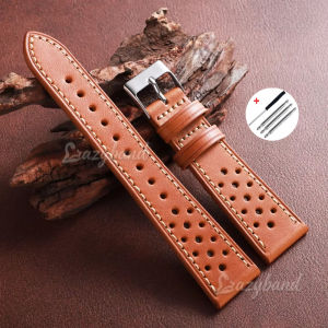 Genuine Leather Strap Men Women Cowhide Watchband 18mm 20mm 22mm Breathable Bracelet Universal Business Wrist Watch Accessories