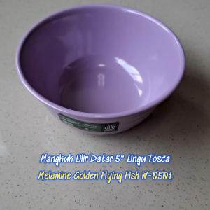 Mangkuk Ulir Datar 5" Melamine - Golden Flying Fish W-0501