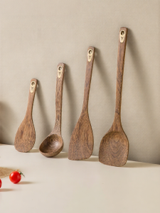 Suncha | Heat Resistant Wooden Cooking Spoon for Non-Stick Pans