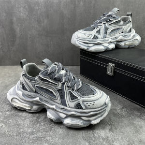 Summer 2025 Mens Comfortable Breathable Dad Shoes Thick Bottom Versatile Trendy Casual Shoes Fashionable Sporty Slip-On Sneakers