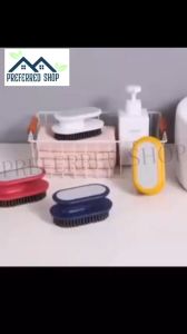 PREFERRED SHOP Cleaning Brush Multifunctional Scrubber Brush with Ergonomic Handle Household Kitchen Sturdy Cleaning Brush for Kitchens Bathrooms Clothes Shoes Carpet Cleaner