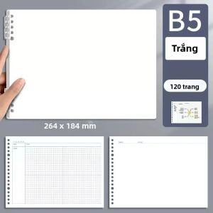 B5 Bản Đồ Tư Duy Notepad 120 Trang Lập Kế Hoạch Theo Lưới Lá Rời Nhật Ký Văn Phòng Sketchbook Giấy Viết Đồ Dùng Học Tập