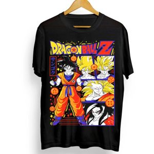 Bandai | Dragon Ball Z Men Women Son Goku T Shirts Vegeta Cotton Clothes Funny Short Sleeve Crewneck Tee Shirt New Arrival T-Shirts