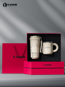 Vanow Bell Thermal Coffee Cup Womens Birthday Gift Box New Christmas Water Saving Cup Travel Mug Insulated Coffee Cup