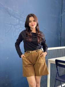 CheCha - Sidney Short Pants | Hot Pants Kekinian 100% katun Normal Grande Bigsize | Celana Pendek Wanita Korean Style M-L-XL Jumbo
