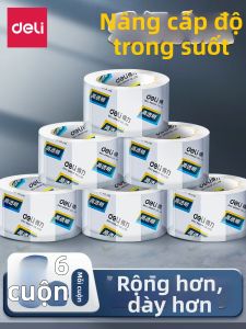 deli | Băng Dính Trong Suốt Đa Năng cho Bao Bì Niêm Phong Dự Án Handmade Sửa Sai của Học Sinh 45mm