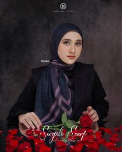 HARGA PROMO-SEVGILI SCARF SEGIEMPAT VOAL MOTIF GRADASI PREMIUM EXCLUSIVE LASERCUT BY NADHEERA LUXURY-INAYAHHIJAB