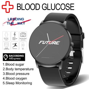 2024 NEW Xiaomi NFC Non-Invasive Glucose Smart Watch Men Blood Pressure Blood Oxygen Body Temperature Heart Rate Alarm IP68 Waterproof Smartwatch Women